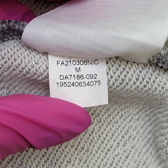 Air-Jordan Terry Hoodie Medium 21x25 Boxy Baggy Wrap-Around Spellout - Picture 11 of 11